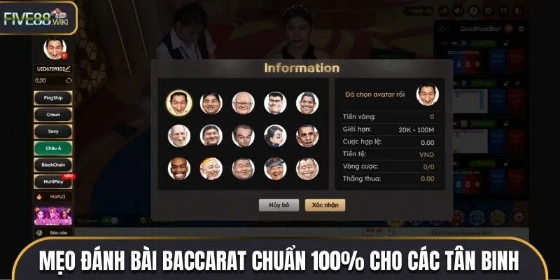 Một vài mẹo đánh bài Baccarat thắng 100%